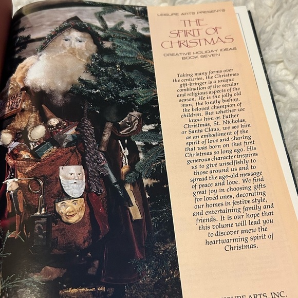 Vintage Spirit of Christmas Creative Holiday Ideas 2 pc set together 93-94 - Picture 8 of 9